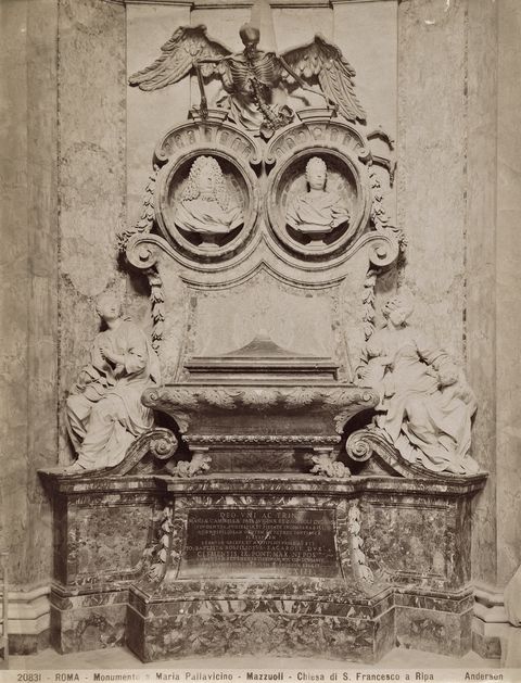 Anderson — Roma - Monumento a Maria Pallavicino - Mazzuoli - Chiesa di S. Francesco a Ripa — insieme